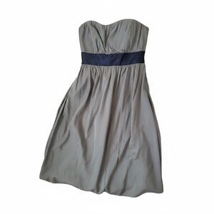 GAP Strapless Dress Size 4 Gray Blue Band
